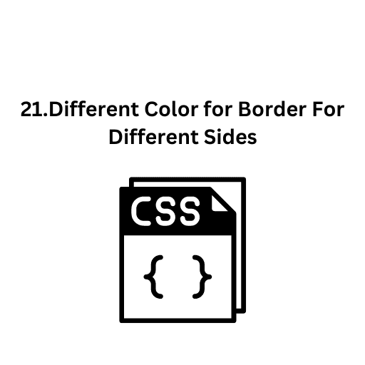 21.Different Color for Border For Different Sides